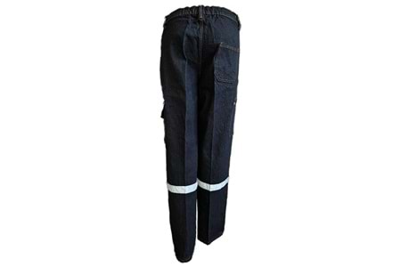 Kot Pantolon Taşlanmış Siyah - 4XL